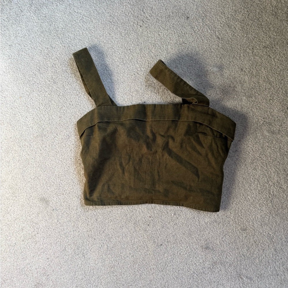 Abercrombie & Fitch Khaki Sleeveless Top